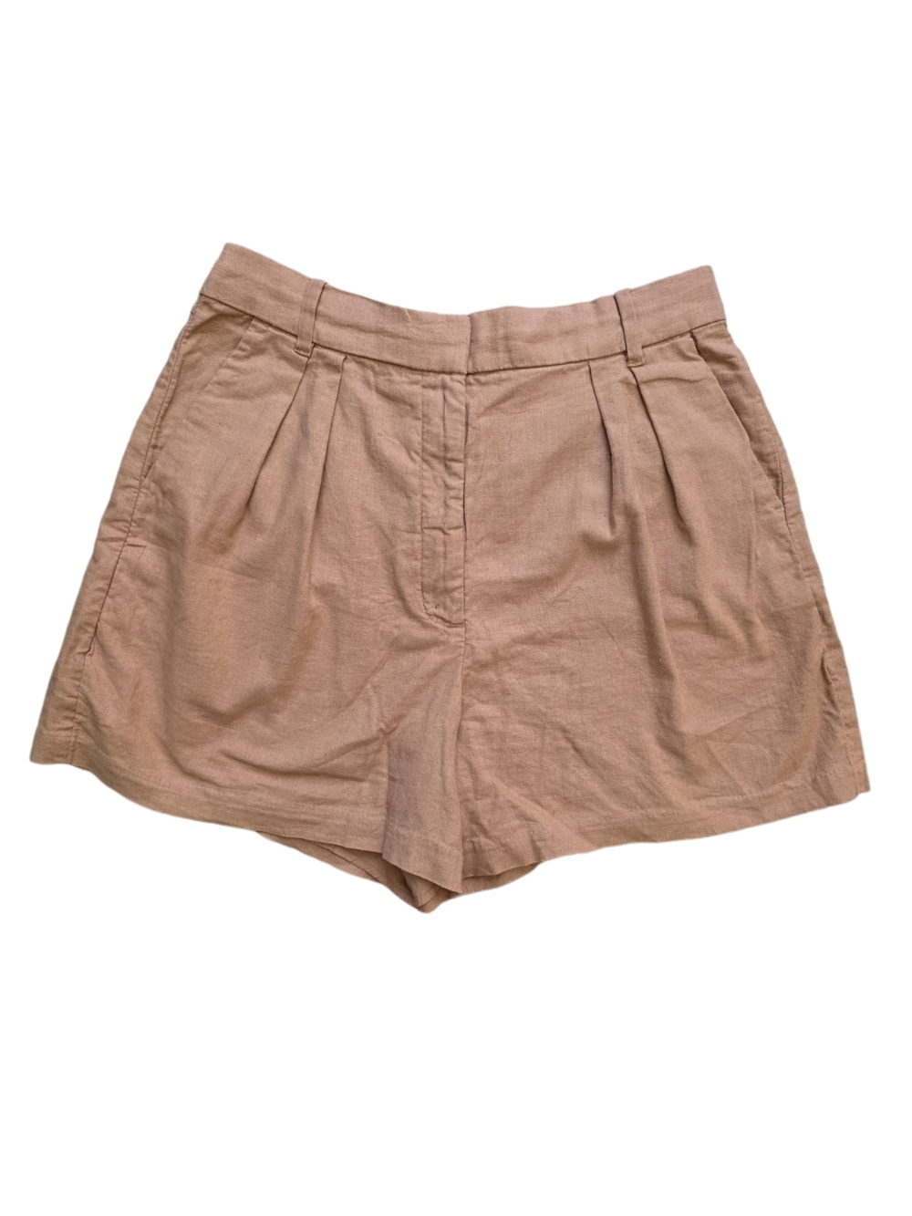 Abercrombie & Fitch Ultra High Rise Tailored Shorts With Pleats Size Medium